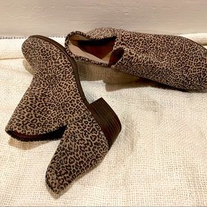 Suede Lucky Brand Leopard Print Boots Size 8